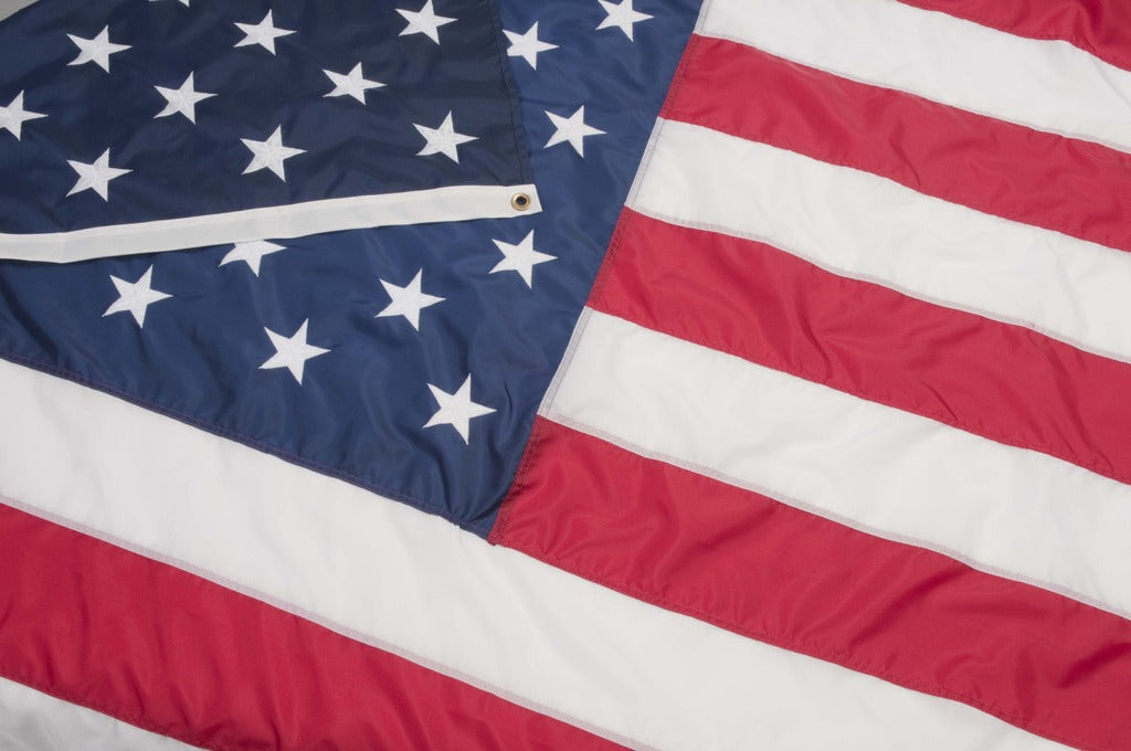 Indoor flag made of 100% nylon pole heading with velcro tabs